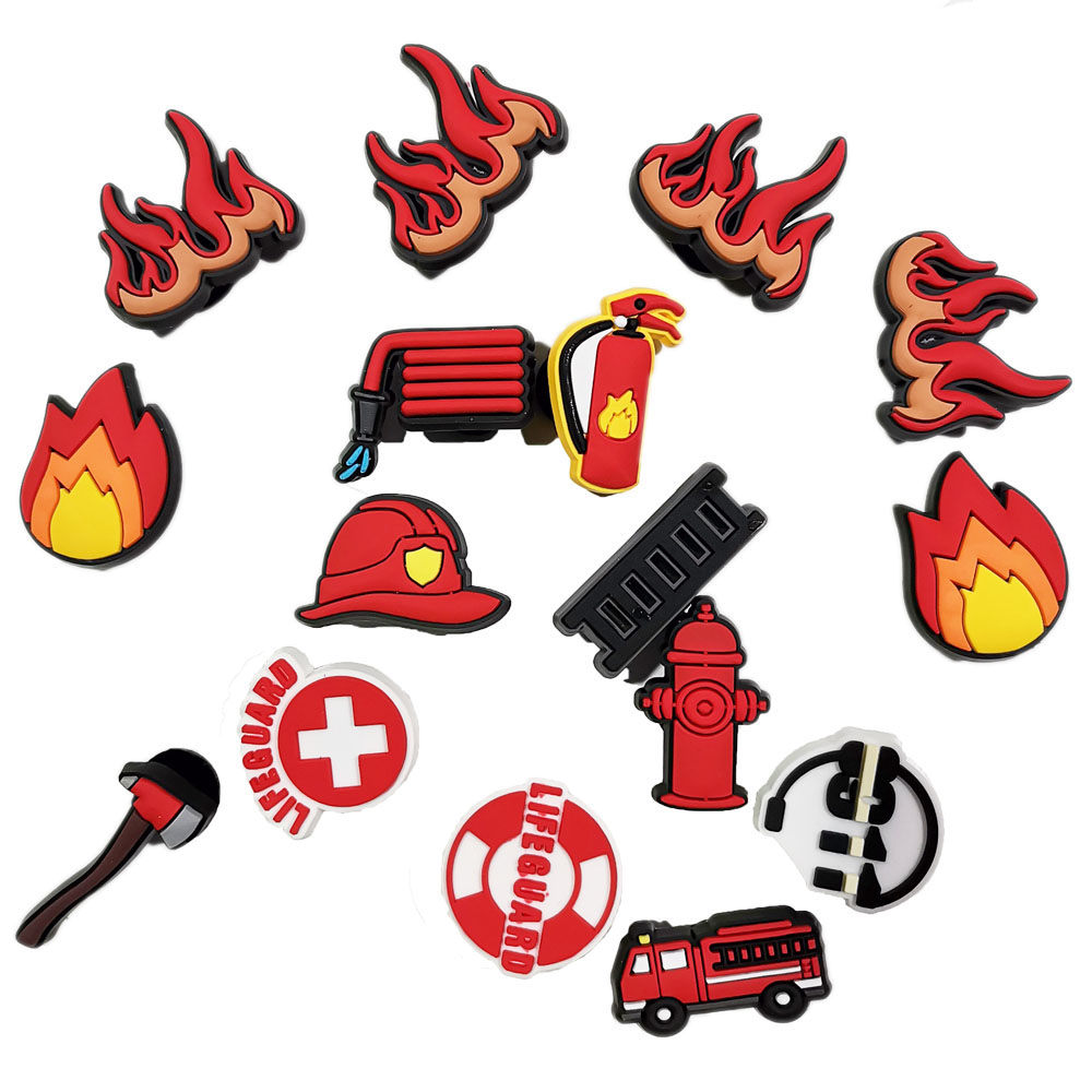Men'S Shoes With Jeans - Fireman Shoe Charms for Crocs Accessories