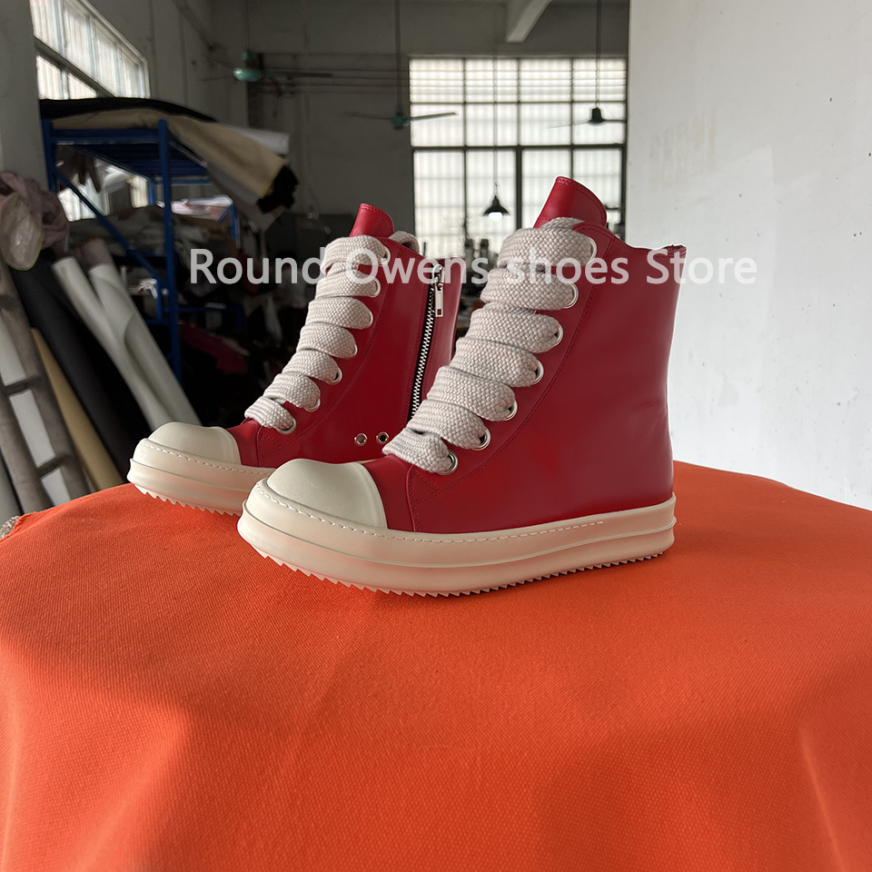 Men Shoes Red - High Top Sneakers Men StreetRo Thick