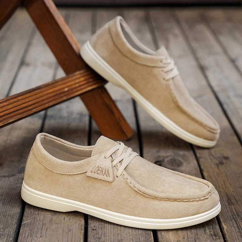 Men Shoes Loro Piana - Korean Style Men's Suede Loafers -