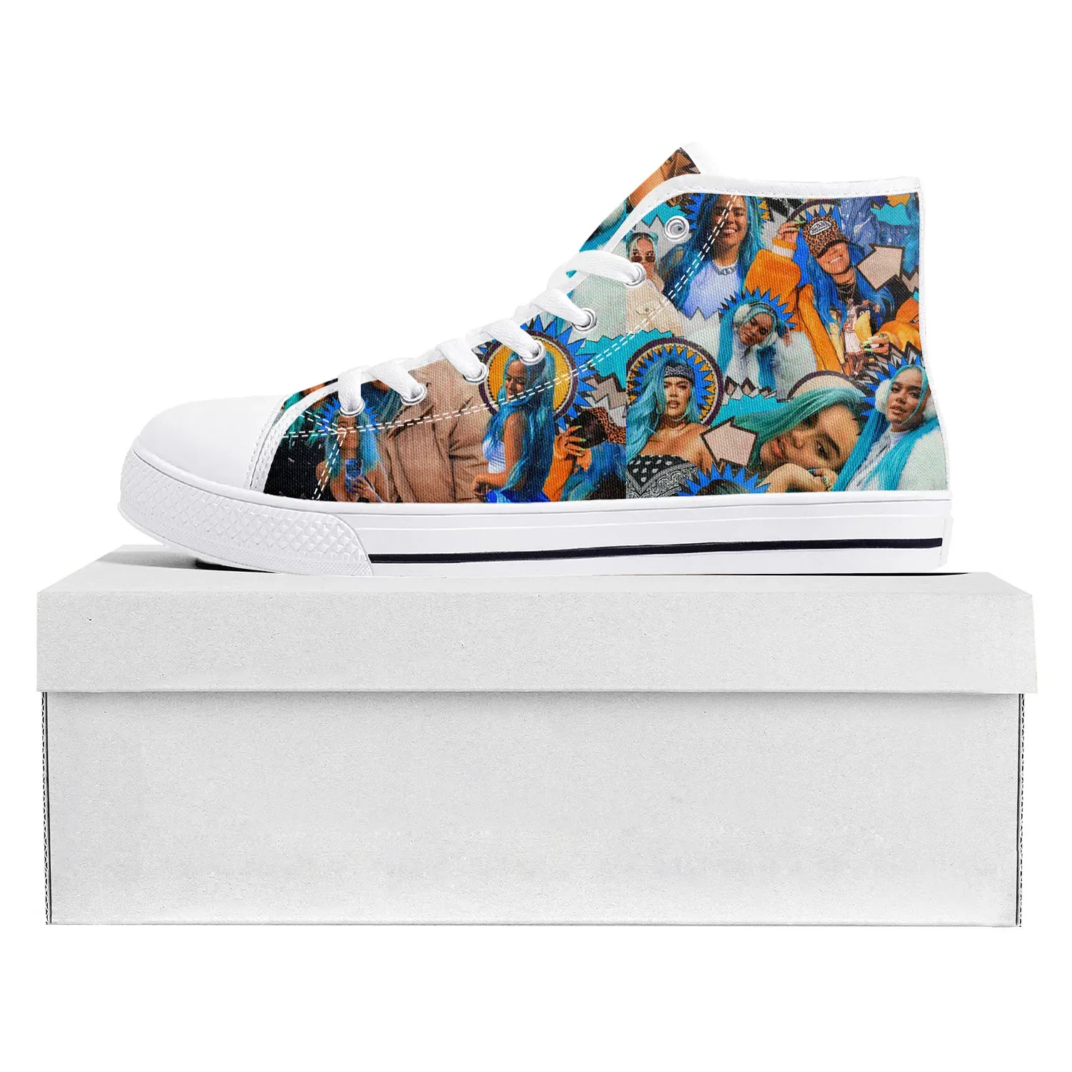 Canvas Sneaker High - Karol G Singer Printed High Top