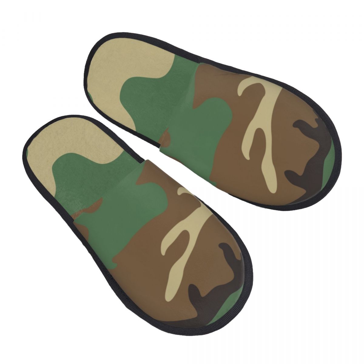 Men'S Shoes With Memory Foam - Custom Print U.S Woodland Camo Pattern