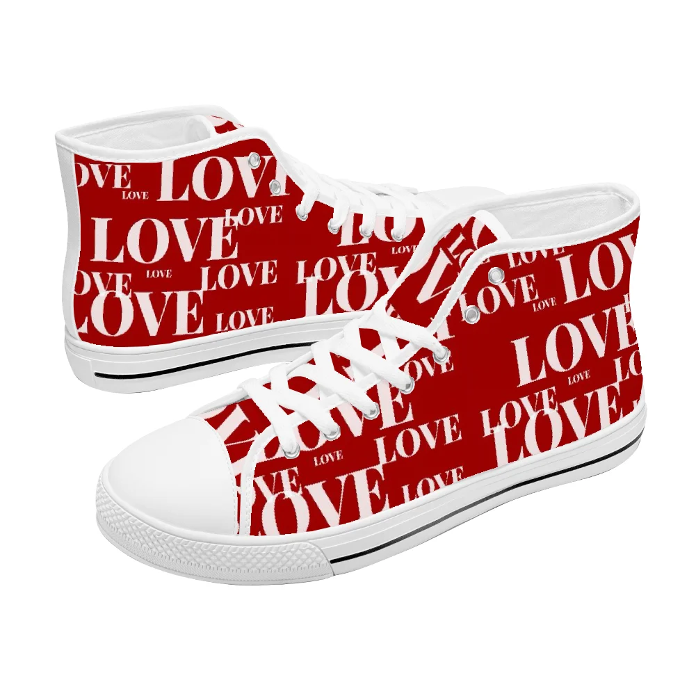 Custom classic high-top canvas - Men Shoes Red recension och pris