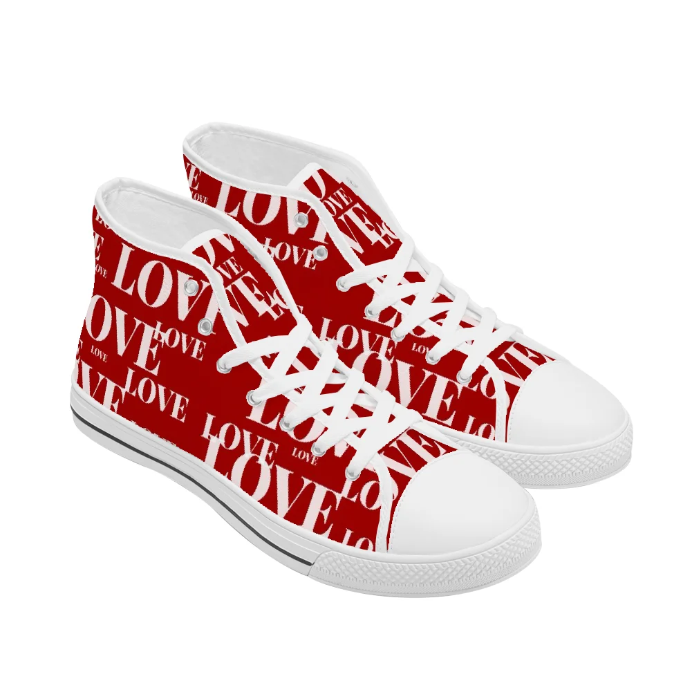 Custom classic high-top canvas - Men Shoes Red recension och pris