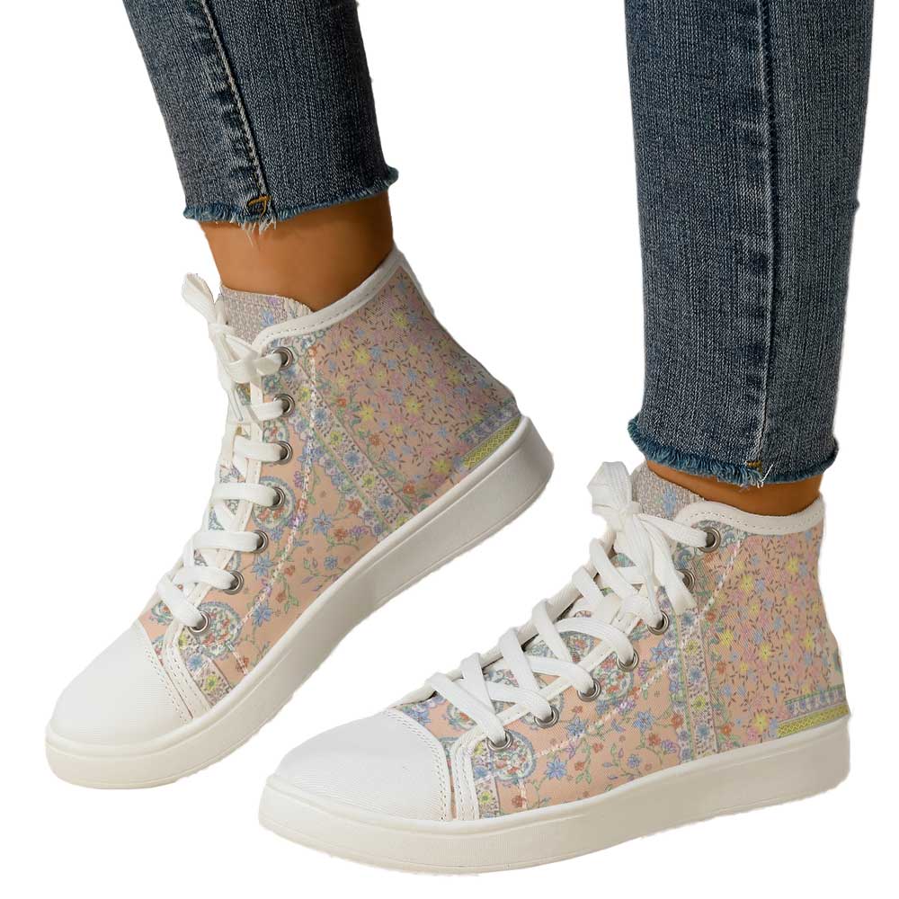 Women's Vintage Ditsy Floral P - Canvas Sneaker High recension och pris
