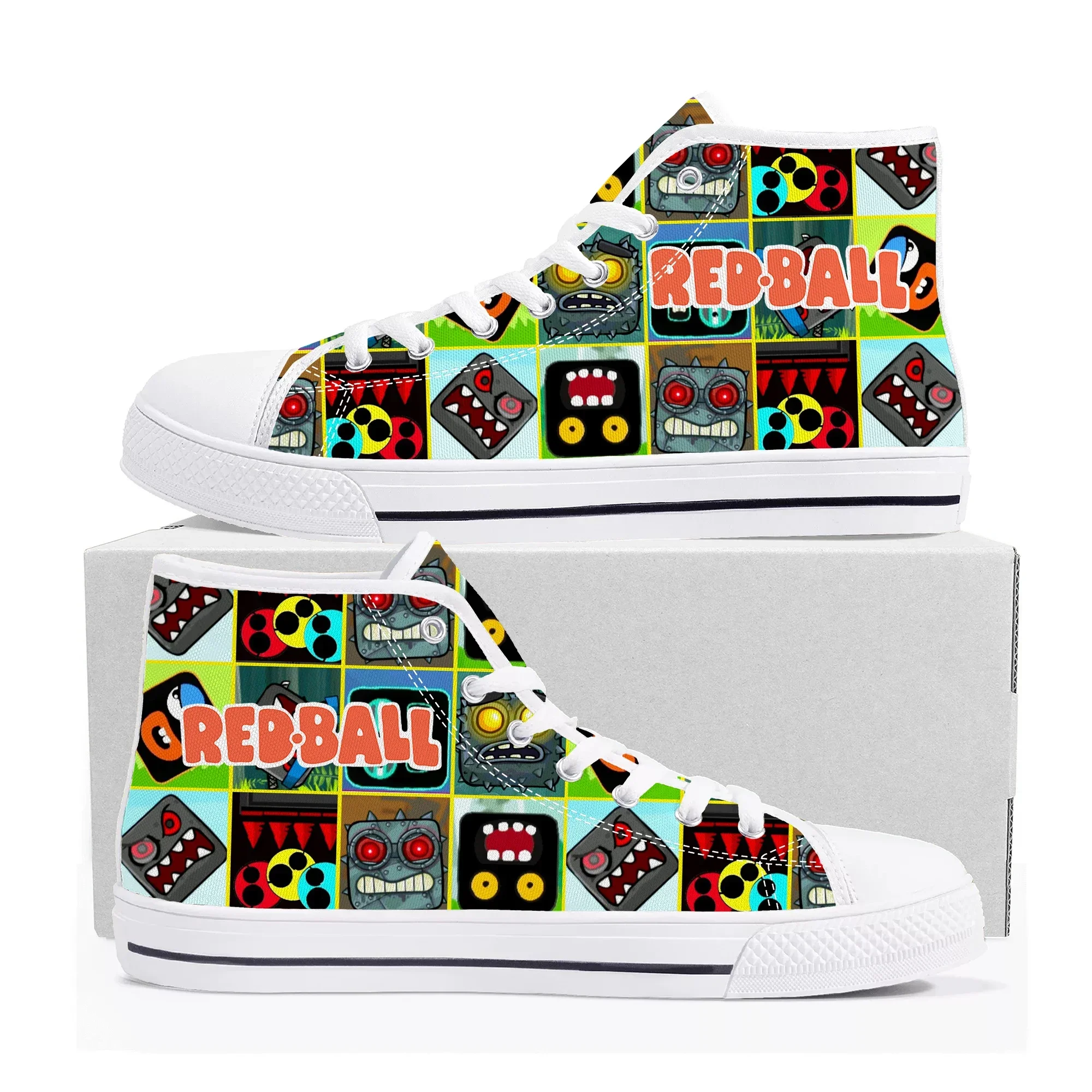 Red Ball High Top Sneakers Hot - Men Shoes Red recension och pris