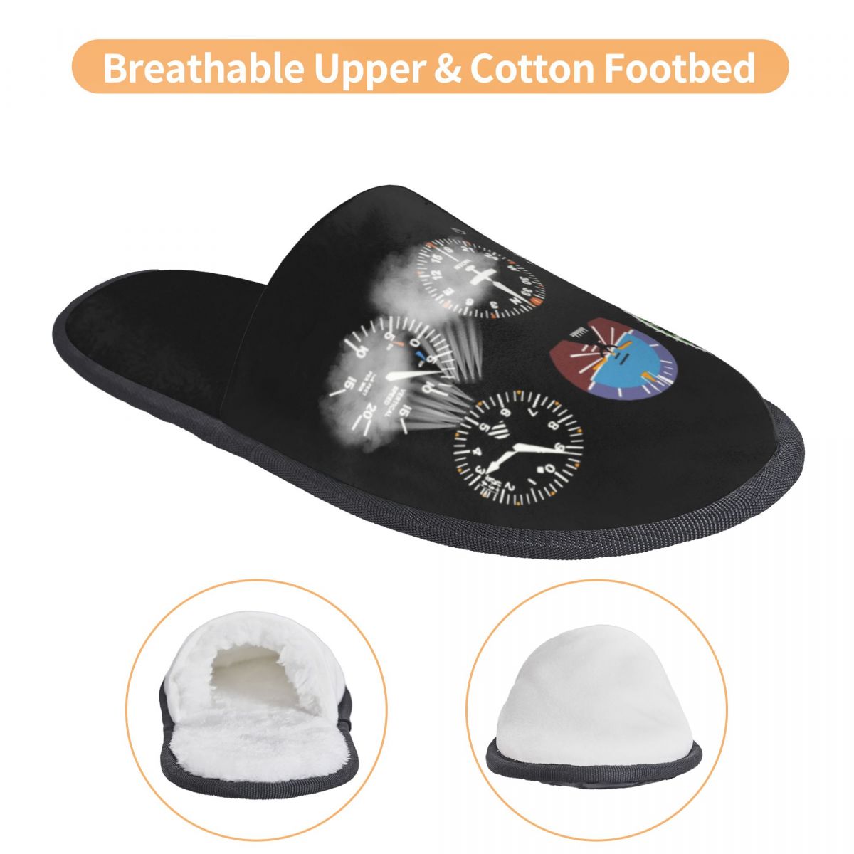 Cockpit Six Dials Flight Simul - Men'S Shoes With Memory Foam recension och pris