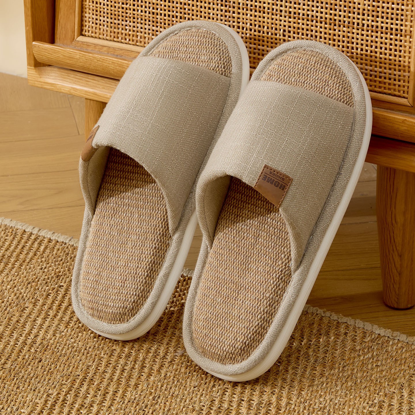New Linen Women Slippers Comfo - Men'S Shoes With Platform recension och pris