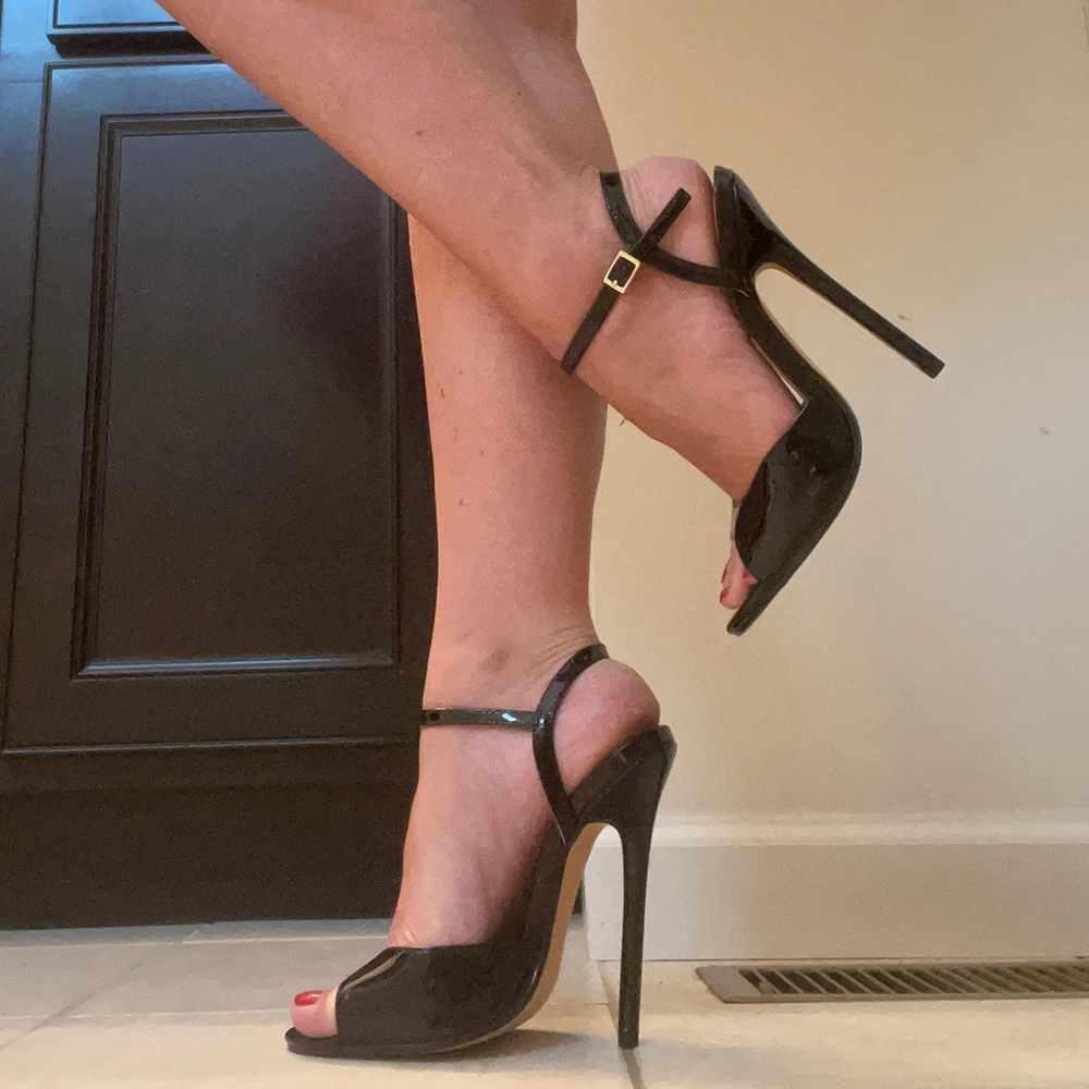 Tikicup Plus Size Summer Sexy  - Men Shoes Black recension och pris