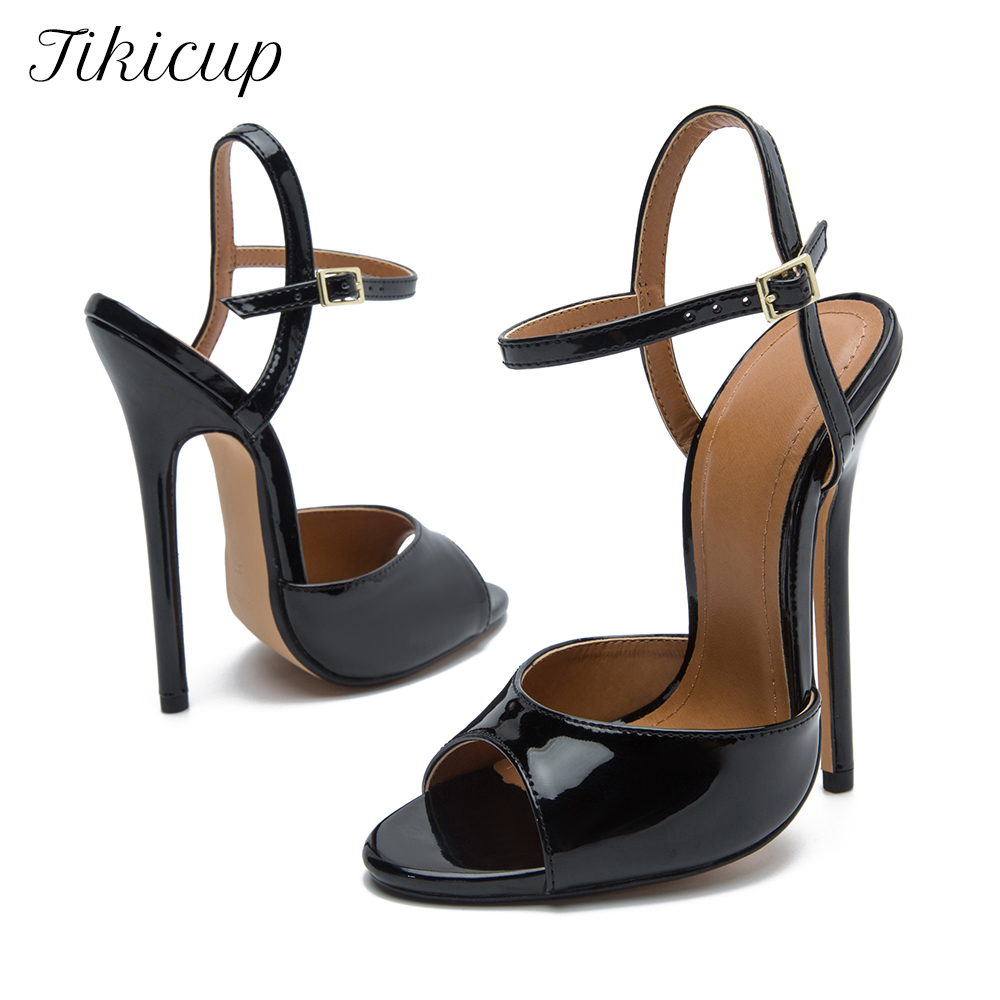 Tikicup Plus Size Summer Sexy  - Men Shoes Black recension och pris