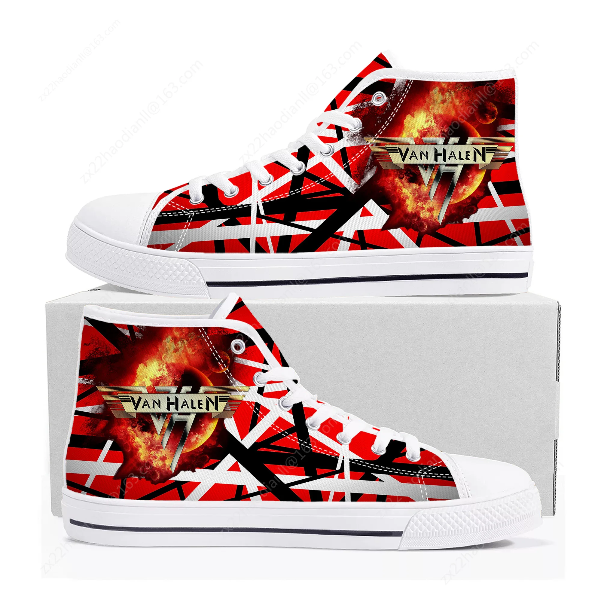 Van Evh 5150 Stripes Halen Hig - Canvas Sneaker High recension och pris
