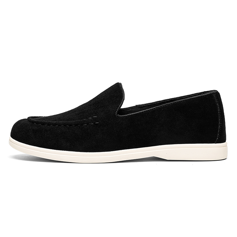 Men's Suede Leather Slip-on Lo - Men Shoes Loro Piana recension och pris