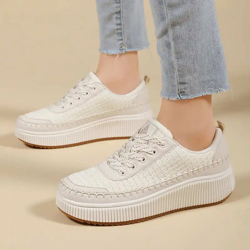 Brown Shoes Woman Flats Autumn - Men Shoes White Colour recension och pris