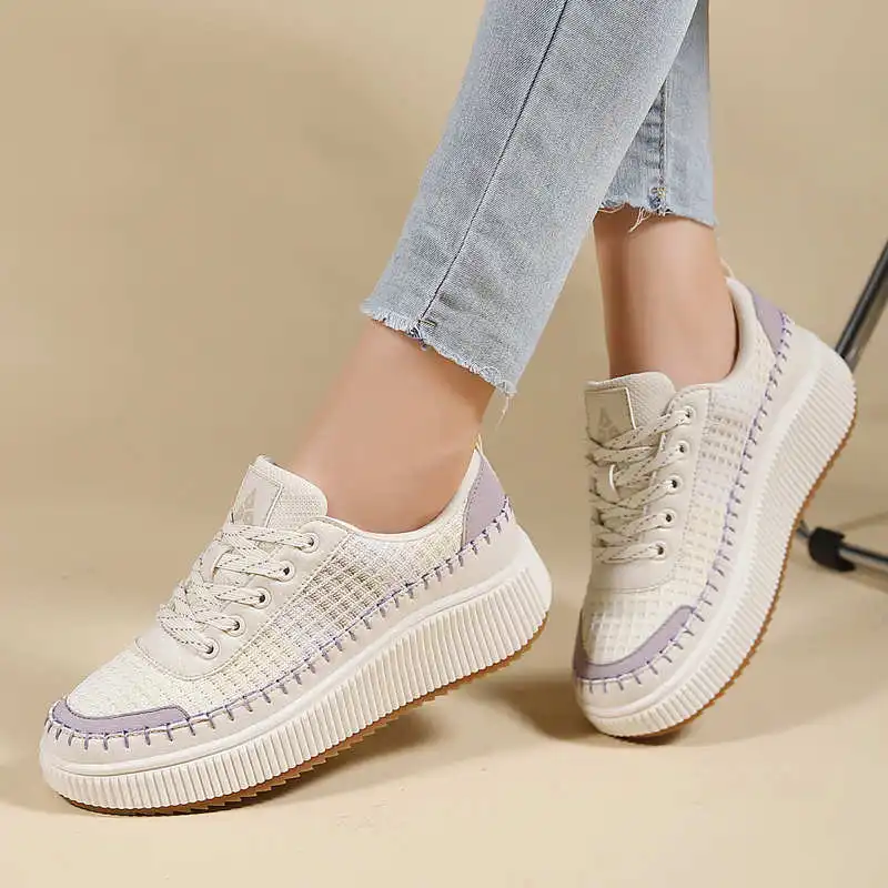 Brown Shoes Woman Flats Autumn - Men Shoes White Colour recension och pris