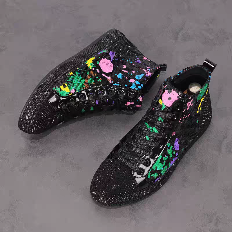 European fashion rhinestone se - Men Shoes Red recension och pris