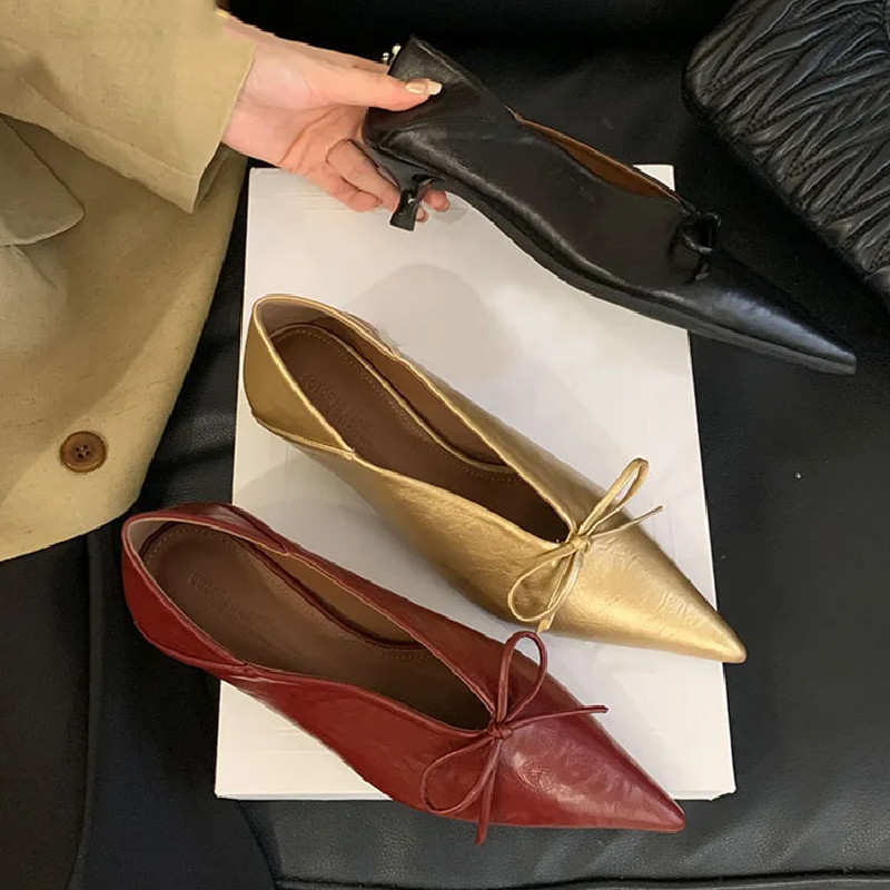 New Designer Pointed Toe Low H - Dress Shoe Pointed recension och pris