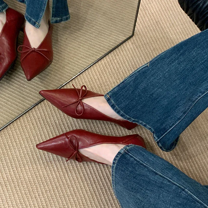 New Designer Pointed Toe Low H - Dress Shoe Pointed recension och pris