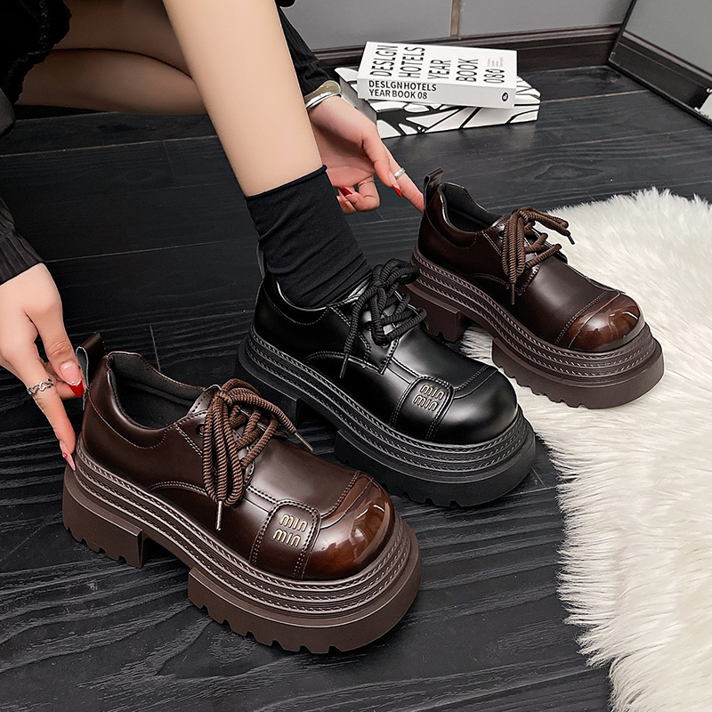 Women's single shoes thick sol - Dress Shoe Pointed recension och pris