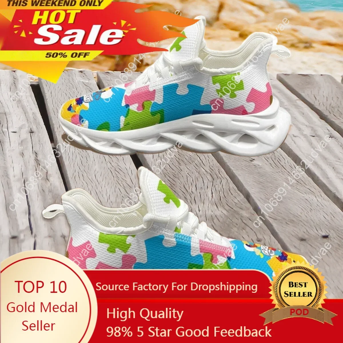 Autism Awareness Sports Runnin - Men'S Shoes With Platform recension och pris