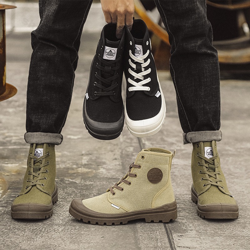 Men Canvas Shoes Fashion High  - Men'S Shoes Hiking recension och pris