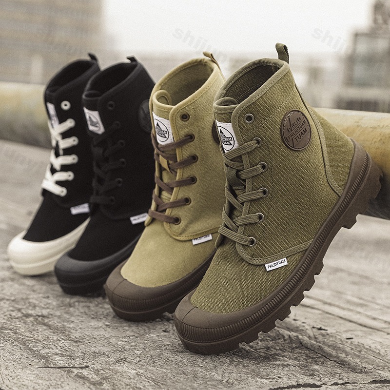 Men Canvas Shoes Fashion High  - Men'S Shoes Hiking recension och pris