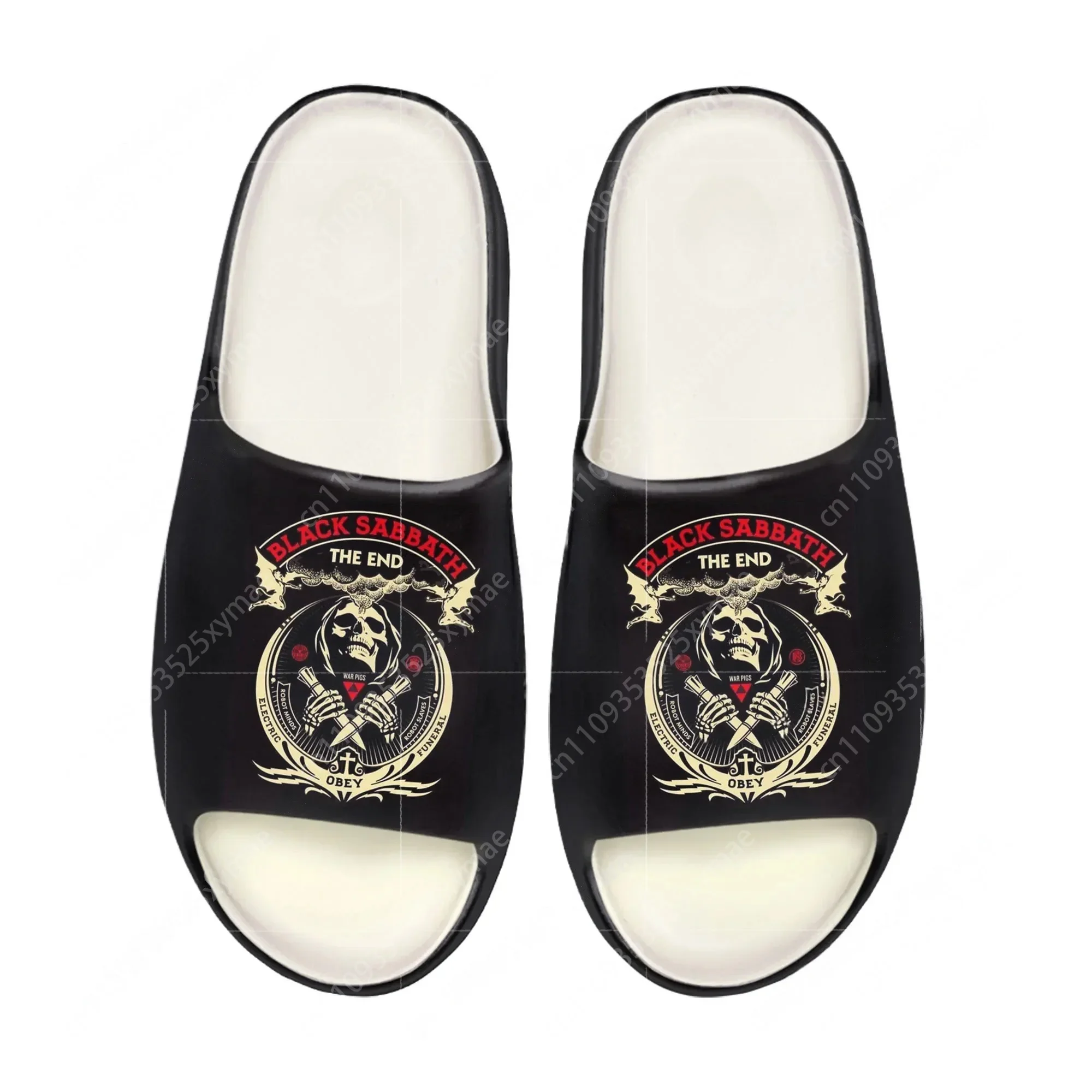 Black Heavy Metal Band Sabbath - Men Shoes Black recension och pris