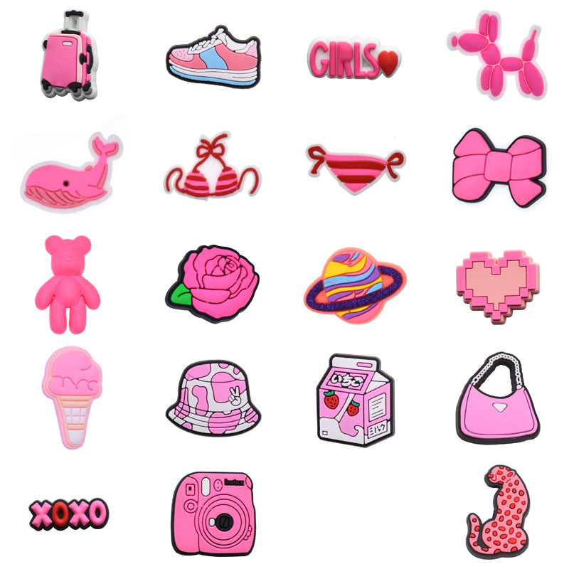 Pink Suitcase Shoe Charms for  - Men'S Shoes With Jeans recension och pris