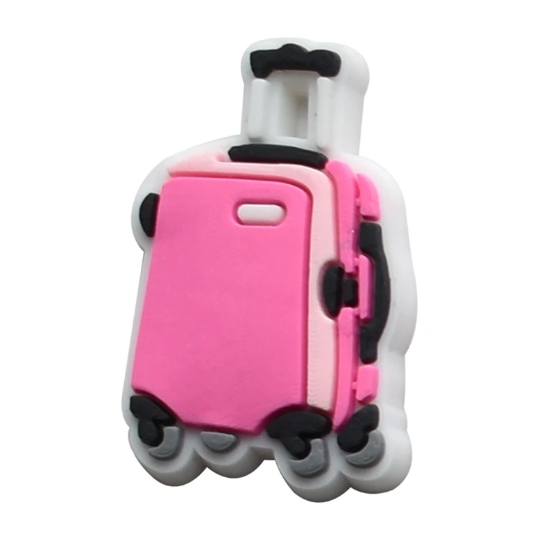 Pink Suitcase Shoe Charms for  - Men'S Shoes With Jeans recension och pris