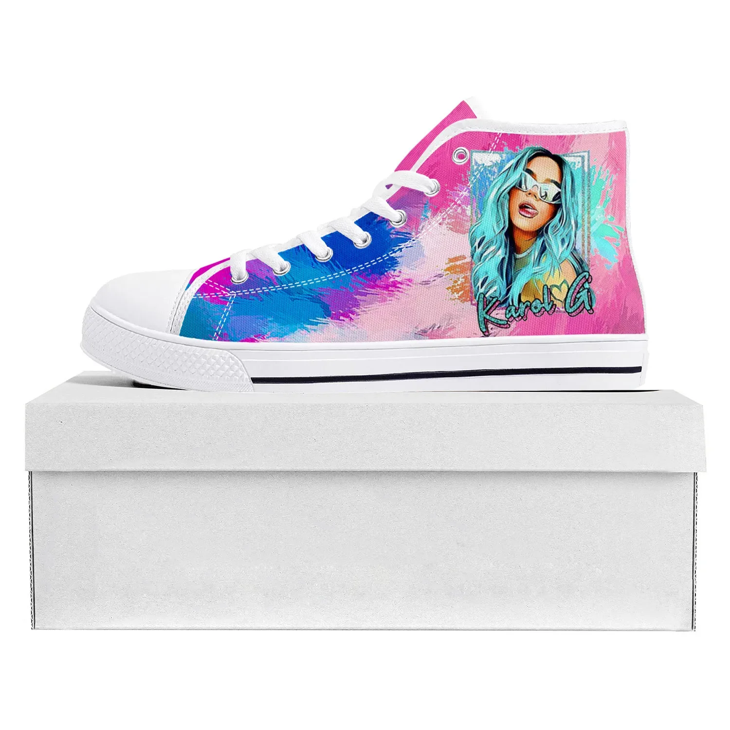 Karol G Singer Printed High To - Canvas Sneaker High recension och pris