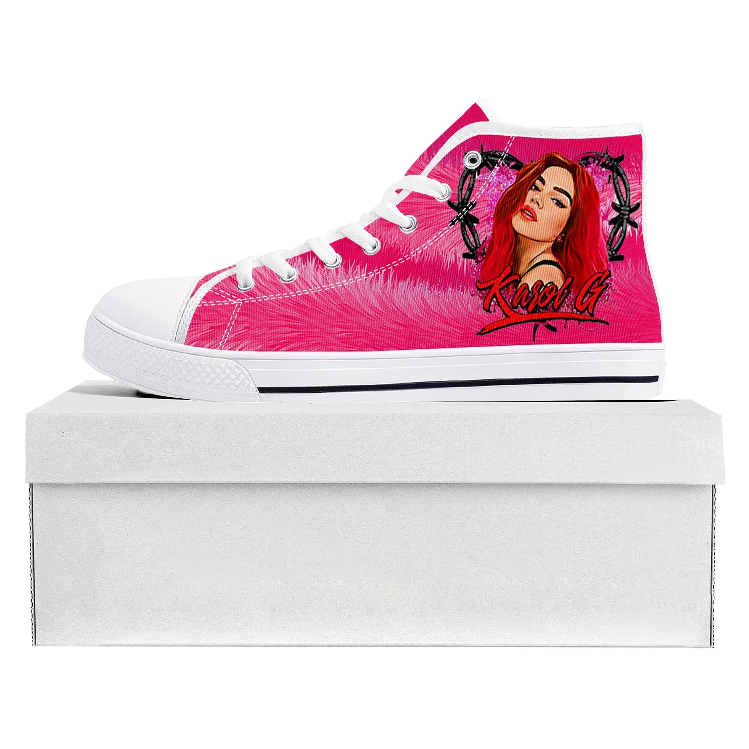 Karol G Singer Printed High To - Canvas Sneaker High recension och pris