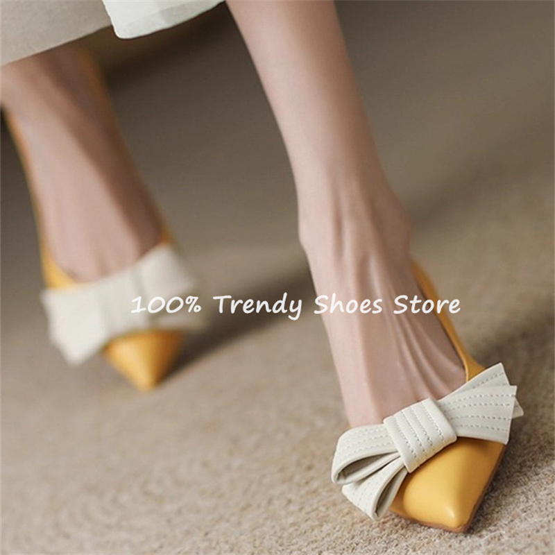 Butterfly Knot Decor Women Sli - Dress Shoe Pointed recension och pris