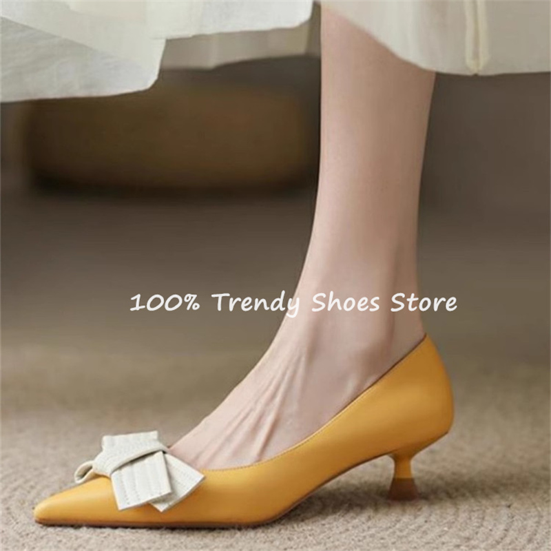 Butterfly Knot Decor Women Sli - Dress Shoe Pointed recension och pris