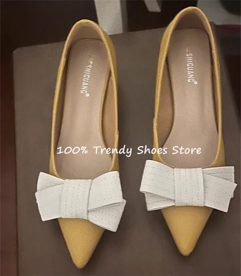 Butterfly Knot Decor Women Sli - Dress Shoe Pointed recension och pris