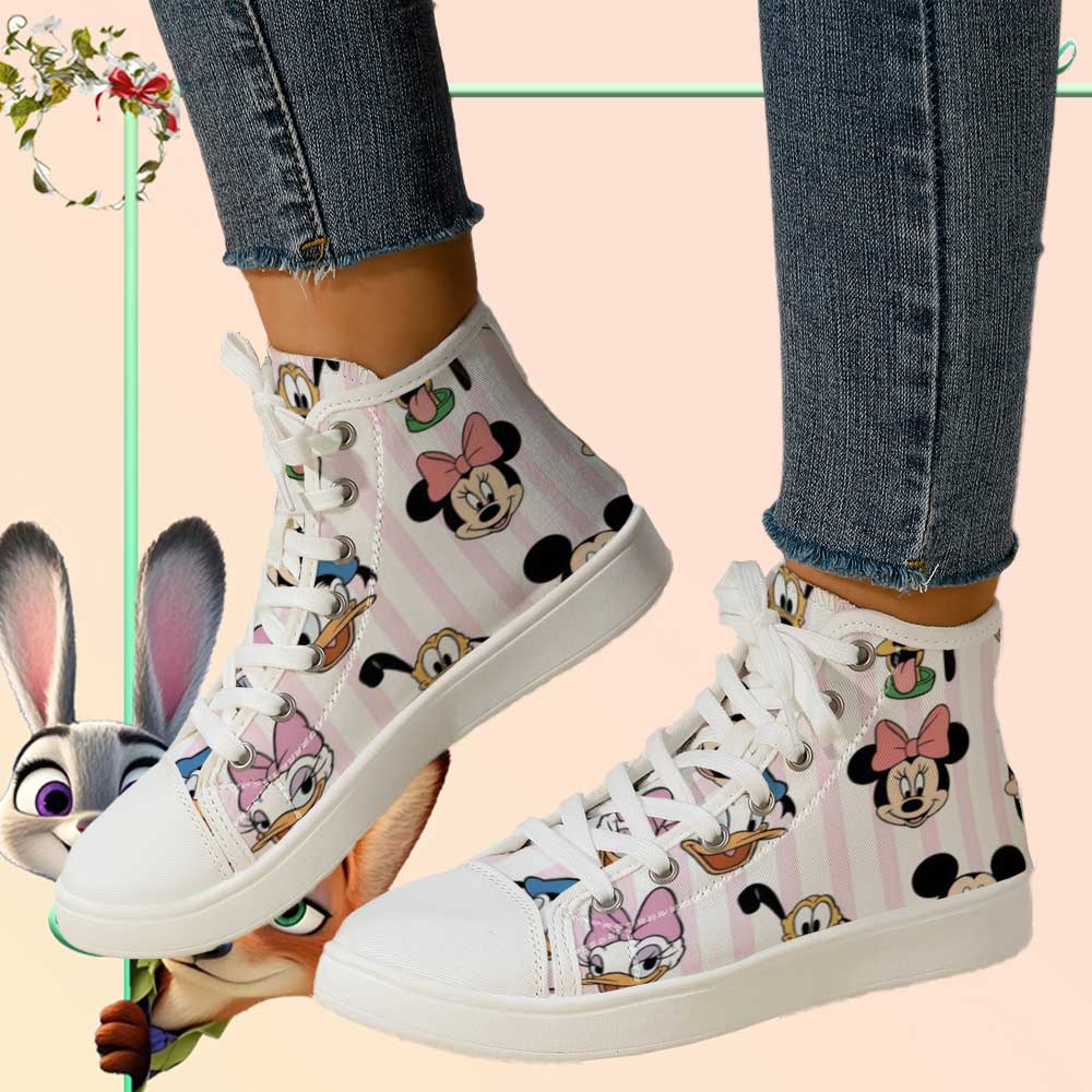 fficially Licensed Disney Mick - Canvas Sneaker High recension och pris