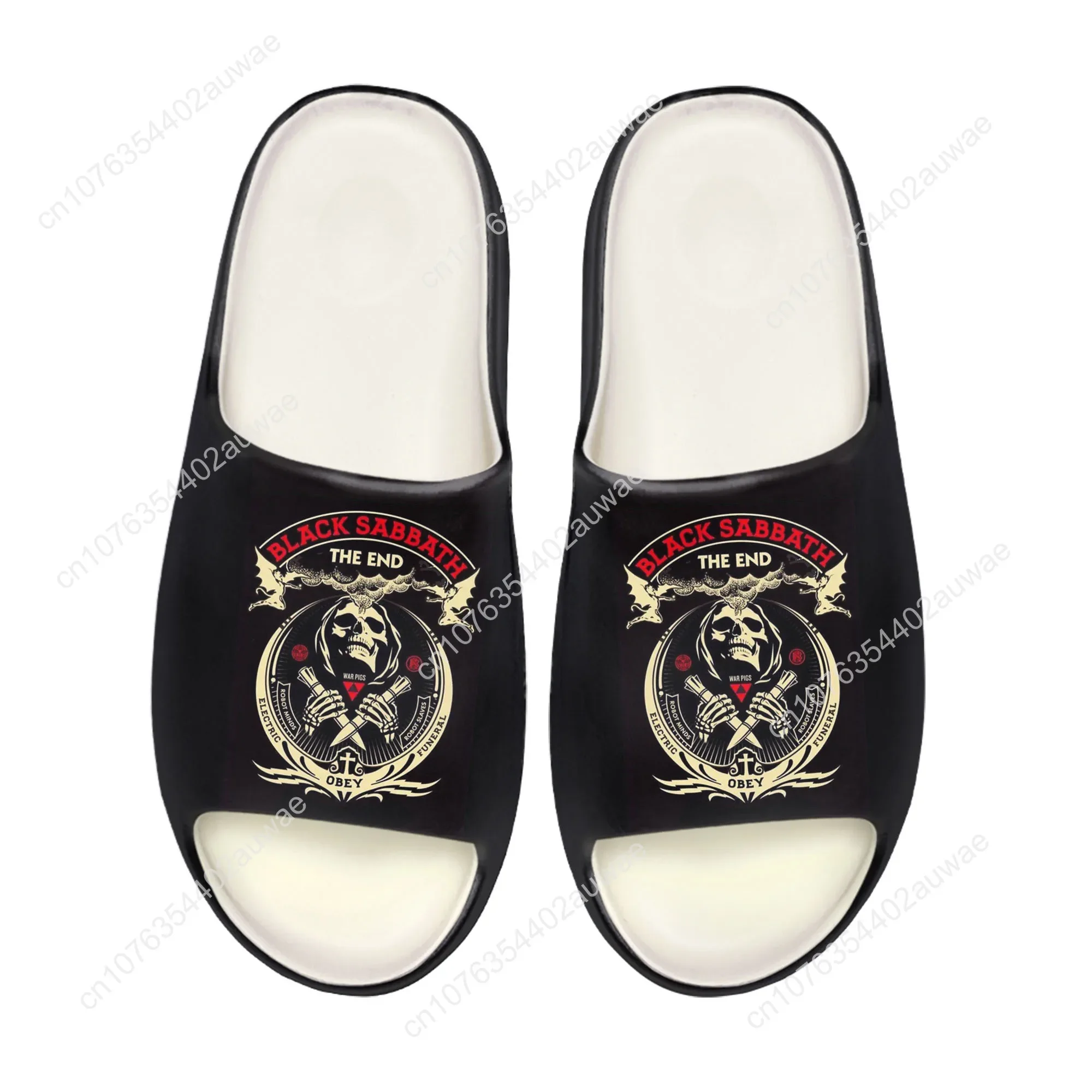 Black Heavy Metal Band Sabbath - Men Shoes Black recension och pris