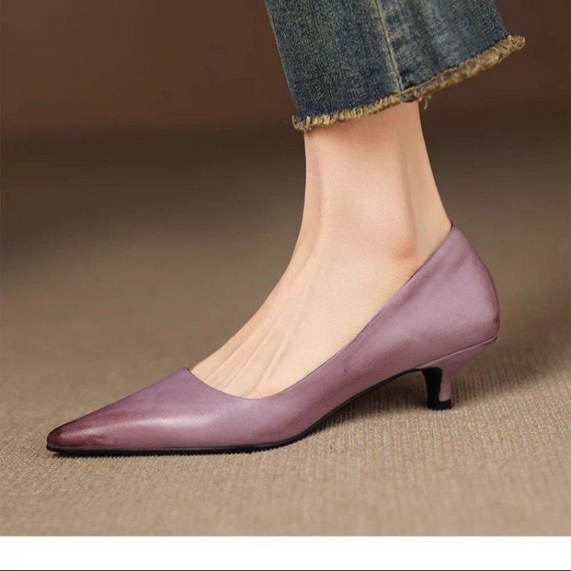Sexy Pink Thin High Heels Pump - Dress Shoe Pointed recension och pris