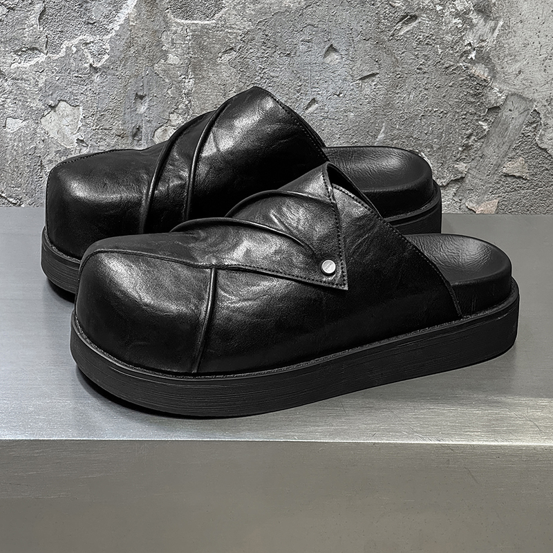 New Trendy Fashionable Men Lea - Men Shoes Black recension och pris