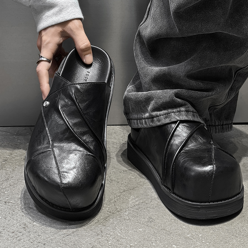 New Trendy Fashionable Men Lea - Men Shoes Black recension och pris